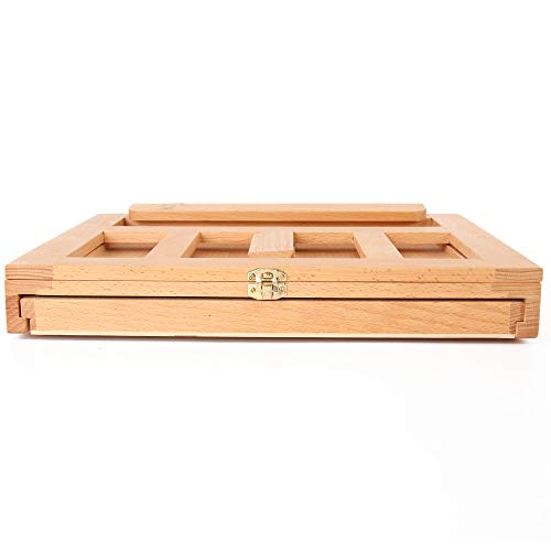 Desk Easel - Table Desk Top Easel Box with Art Supply Storage Drawer, Adjustable Easel for Painting, Drawing & Sketching - Thumbnail 3