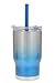 reduce COLDEE Vacuum Insulated Stainless Steel Kids Tumbler with Straw, 3-in-1 Lid, 14oz - Tasteless and Odorless, BPA Free, Portable & Great for Children (Ombre Design - Blue)
