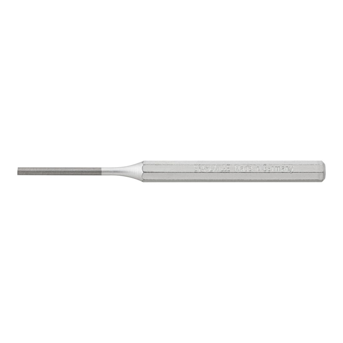 Stahlwille 70070011 108 Chrome Vanadium Parallel Pin Punch, Lacquered Silver, 200mm Length, 12mm x 10mm Handle, Pack of 10