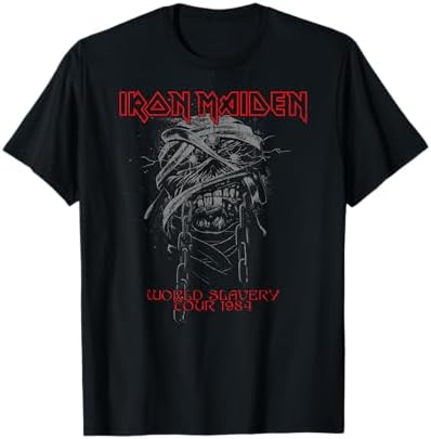 Amazon.com: Men's Iron Maiden World Slavery Tour '84 - '85 (Back