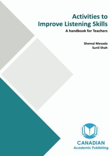 Activities to Improve Listening Skills: A Handbook for Teachers