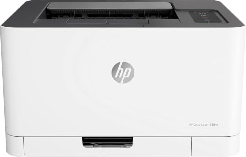 HP Colour Laser 150nw Wireless Printer | White | Easy mobile printing with the app | World’s smallest colour laser in its class | USB 2.0 high speed connectivity | Speeds up to 18/4 ppm in A4