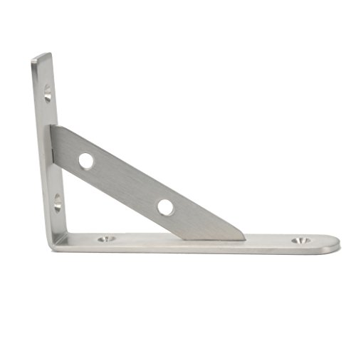 image for Amarine-made Pair Stainless Steel Solid Shelf Brackets,8