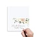 Bliss Collections Blush Floral Table Cards, Tented and Scored for Easy Folding, 2