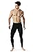 Tesla TM-YUP43-KLB_Medium Men's Emboss Pants Thermal Wintergear Compression Baselayer Sports Leggings YUP43