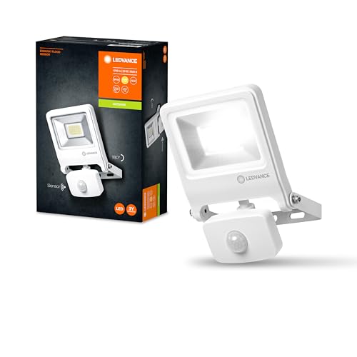 LEDVANCE LED Fluter, Leuchte für Außenanwendungen, Warmweiß, Integrierter Tageslicht- und Bewegungssensor, Endura Flood Sensor