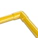 FORMUFIT 1-1/4” 90 Degree Elbow Furniture Grade PVC Fitting in Yellow, Made in USA, UV-Resistant, Impact-Proof, 1.660” Actual Socket Diameter (Pack of 4) - F11490E-YE-4