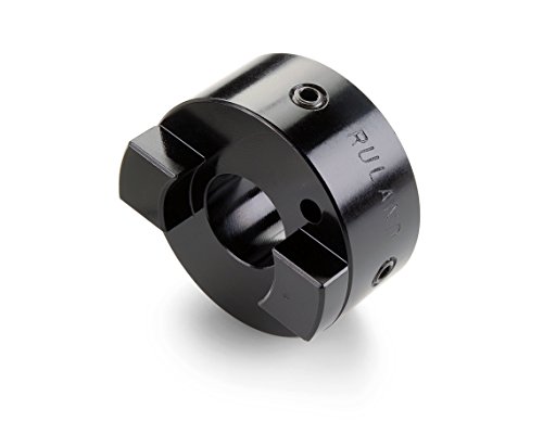 Ruland OST16-4-A Oldham Coupling Hub, Set Screw Style, Black Anodized Aluminum, .250" Bore, 1" OD, 1-1/8" Length