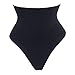 Women's High Waist Thong Postpartum Underwear C-Section Recovery Briefs Panties, Black, M/(Fit Waist 25.2