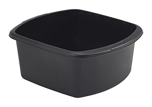 WhitefurzeBlack Small Rectangular Bowl, One Size
