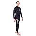 Seavenger Alpha 3mm Neoprene Fullsuit Wetsuit (Classic Black, Men Size XXL)