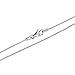LUHE Sterling Silver 1MM Snake Chain Italian Crafted Necklace Thin Lightweight Strong - Lobster Claw Clasp 14-30