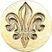 Fleur de Lis Wax Seal Stamp (3/4