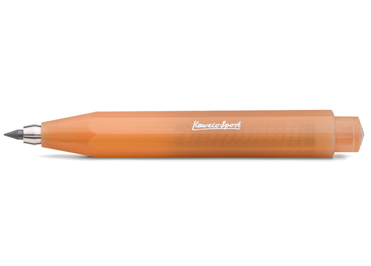 Kaweco FROSTED SPORT Clutch Pencil Soft Mandarine 3.2 mm 5B I Exclusive Mechanical Pencil with Lead Refill I Pencil 10.5 cm