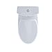 TOTO CST412MF.01 Aquia Dual Flush Elongated Two-Piece Toilet, 1.6GPF & 0.9GPF, Cotton White