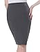 Kate KasinElastic Vintage Cotton Gray Retro Wear to Work Pencil Skirt M KK269-2
