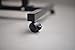 EaseOffice Angle&Height Adjustable Office Desk Rolling Laptop Desk Cart Home Office Hospital Table, Black