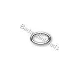 Lot of 100 Oval 18 Gauge Open Jumpring Jewelry Ring Findings (8mm x 6mm, Silver Plated)