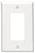Leviton 80601-W 1-Gang Decora/GFCI Device Wallplate, Midway Size, Thermoset, Device Mount, White primary