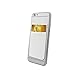Premium Cell Phone Card Holder Sticker Firmly Adhesive Stick Back Cover Credit Card Holder Pouch Pocket Wallet for Mobile Cell Phones (White)