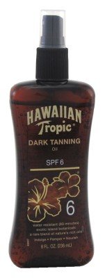 Hawaiian Tropic Dark Tanning Oil 8 Ounce Spf#6 Pump (2 Pack)