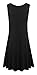 AnniBlue Womens Casual Dresses For Women Tshirt Tunic Swing Dress For Women Black Large