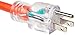 Amazon Basics 3-Foot Heavy-Duty Indoor/Outdoor Extension Cord with 3 Lighted Outlets - 15 Amps, 1875 Watts, 125V - Orange