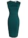 VfEmage Womens Elegant Vintage Ruched Wear To Work Business Casual Pencil Dress