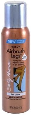 Sally Hansen Airbush Sun Self-Tanner For Legs-Tan Glow-4.4Oz, 2 Pack
