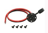 CERRXIAN 55cm 10AWG SAE Socket Solar Weatherproof Sidewall Port DIY Cord, SAE Quick Disconnect Wire Harness Panel Mount Power Cable with Cap