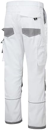 Portwest KS54 Men's Slim Fit Painters Work Trousers Knee Pad Pockets White M view 3