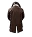 Men's Shearling Coat Black Leather Swedish Bomber Jacket | Bain PU Black, R2