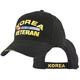 Korea Military Armed Forces Veteran Embroidered Hat - Adjustable Closure Cap