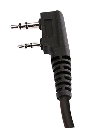 2 Pack Compact Speaker Mic with Kevlar Reinforced Cable for Baofeng Radio BF-F8HP BF-F9 UV-82 UV-82HP UV-82C UV-5R UV-5R5 UV-5RA UV-5RE UV-5X3 V2+ and TYT Wouxun Kenwood Radio, Speaker Microphone - Thumbnail 4