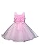 GloryStar Girls Knee Length Bowknot Formal Dress