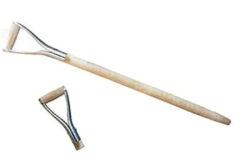 3 x Spatenstiel Grabegabel Spatengabel Stiel Holzstiel D Griff Metal Ø 38 mm 95 cm