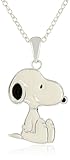 Peanuts Girls' Enameled Snoopy Pendant Necklace