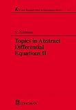 Topics in Abstract Differential Equations II, Zaidman, S., 0582253403