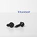 Titanbolt Black License Plate Screws for Domestic Cars & Trucks (Pack of Four) Zinc Plated Fasteners for Plate Covers and Frames