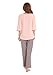 GYS Women's Sleepwear 3/4 Sleeve Crew Neck Bamboo Pajama Set