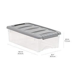 Amazon Basics Plastic Storage Containers with