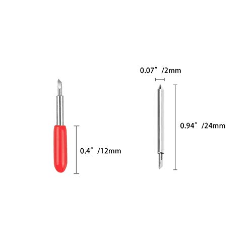 3 Types of 40 Pcs Blades Compatible with Explore Air/Air 2 Vinyl Cutting Machines, 30 45 60 Degree Cutting Replacement Blades