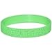 Body Candy Customizable Silicone Glow in the Dark Stretch Personalized Message Bracelet