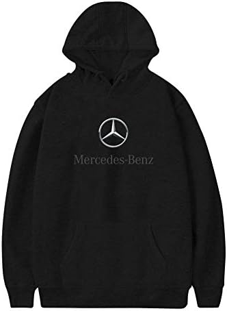Yshoqq Mens Pullover Hoodies Mercedes Benz Logo Hipster Long Sleeve Hooded Fleece Sweatshirt
