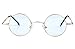 Agstum Small Round Non-Prescription Eyeglasses Frame Clear Lens 37mm (X-small Size) (Gold, Non-Prescription Clear Lens)