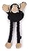 goDog Crazy Tugs Monkey with Chew Guard, Large, Black