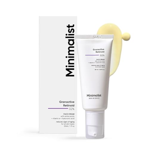 Minimalist 2% Retinoid Anti Aging Cream for Wrinkles & Fine Lines, 30 ml | Super Light Night Face Cream (Emulsion) for Women & Men