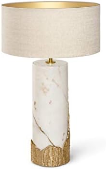 SHENGSHIHUIZHONG Classical Creative White Marble Bark Copper Table Lamp Chinese Bedroom Hotel Table Lamp (Size : 40cm*70cm)