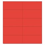 Dry Erase Magnetic Tape Strips, Red, 2