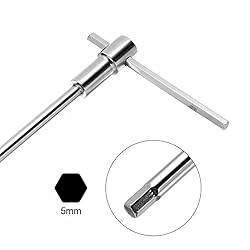 uxcell 5mm Sliding T-Handle Hex Key Wrench for Fast